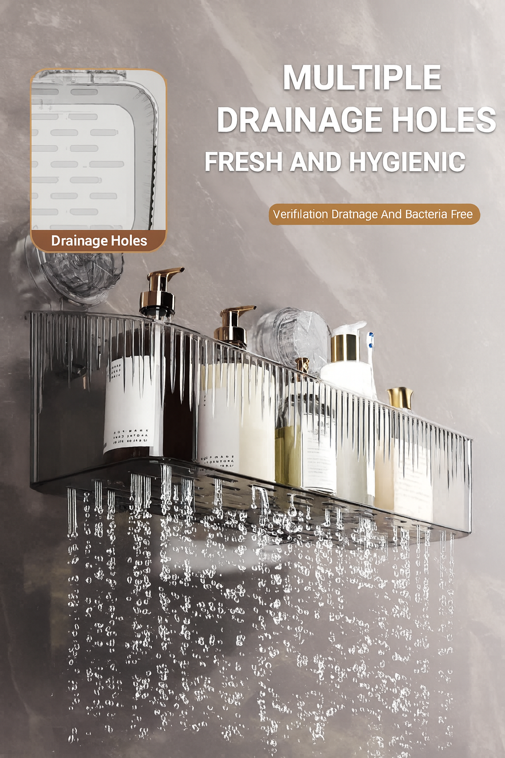 Suction Cup Rack in Bathroom